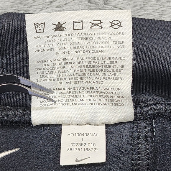 Nike Pants Womens L Black Dri-Fit Straight Leg Yoga Lined Workout Athletic Gym - Picture 8 of 14